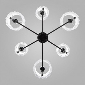 Люстра на штанге Eurosvet Notturno 60162/6 черный в Екатеринбурге - mebel24.online | фото 2