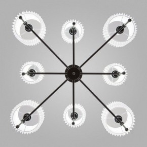 Люстра на штанге Eurosvet Notturno 60162/8 черный в Екатеринбурге - mebel24.online | фото 2