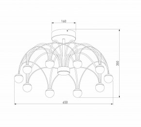 Люстра на штанге Eurosvet Ragno 90035/10 LED черный в Екатеринбурге - mebel24.online | фото 4