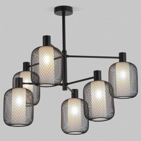 Люстра на штанге Eurosvet Voile 30191/6 черный в Екатеринбурге - mebel24.online | фото