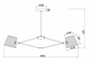 Люстра на штанге Freya Gino FR5108PL-08CH в Екатеринбурге - mebel24.online | фото 3