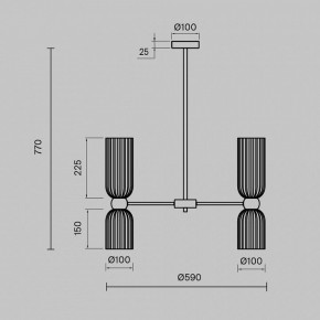 Люстра на штанге Maytoni Antic MOD302PL-10W в Екатеринбурге - mebel24.online | фото 3