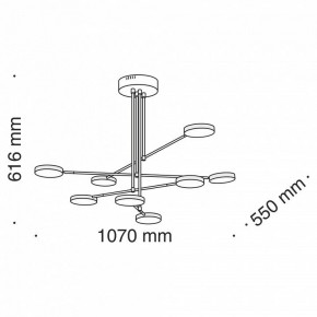 Люстра на штанге Maytoni Fad MOD070PL-L48B3K в Екатеринбурге - mebel24.online | фото 8