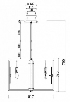 Люстра на штанге Maytoni Marmo MOD099PL-06G в Екатеринбурге - mebel24.online | фото 4