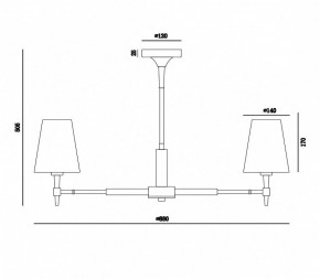 Люстра на штанге Maytoni Zaragoza H001CL-07BS в Екатеринбурге - mebel24.online | фото 4