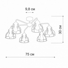 Люстра на штанге Vitaluce V3102 V3102-0/6PL в Екатеринбурге - mebel24.online | фото 2