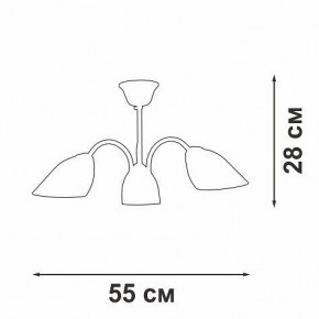Люстра на штанге Vitaluce V3335 V3335-7/3PL в Екатеринбурге - mebel24.online | фото 3