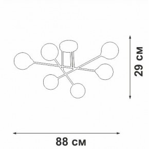 Люстра на штанге Vitaluce V3931 V3931-8/6PL в Екатеринбурге - mebel24.online | фото 4