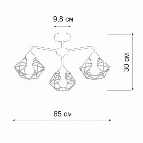 Люстра на штанге Vitaluce V4258 V4258-0/3PL в Екатеринбурге - mebel24.online | фото 2