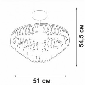 Люстра на штанге Vitaluce V5352 V5352-1/5PL в Екатеринбурге - mebel24.online | фото