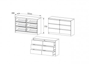 МОРИ МК 1206 (МК1200.6) Комод (графит) в Екатеринбурге - mebel24.online | фото 2
