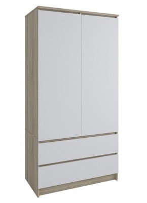 МОРИ МШ 900.1 Шкаф с 2-мя дв. и 2-мя ящ. (Дуб Сонома/Белый) в Екатеринбурге - mebel24.online | фото