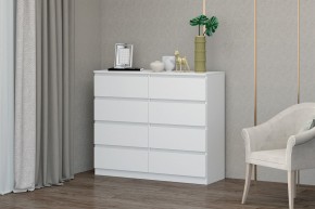 МС "Хилтон" Комод №3 1200 (8 ящ.) белый текстурный в Екатеринбурге - mebel24.online | фото