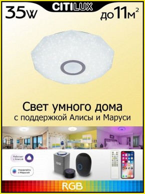 Накладной светильник Citilux Диамант Смарт CL713A30G в Екатеринбурге - mebel24.online | фото 3