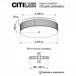 Накладной светильник Citilux Портал CL32410G1 в Екатеринбурге - mebel24.online | фото 11