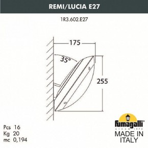 Накладной светильник Fumagalli Lucia 1R3.602.000.LYE27 в Екатеринбурге - mebel24.online | фото 2