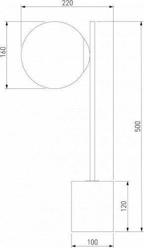 Настольная лампа декоративная Eurosvet Marbella 01157/1 черный в Екатеринбурге - mebel24.online | фото 3