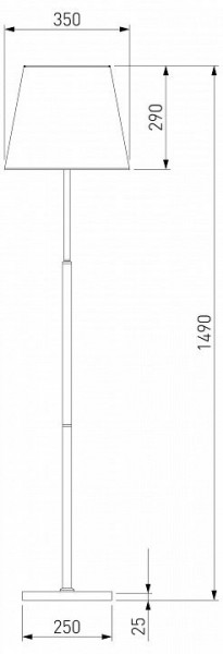 Настольная лампа декоративная Eurosvet Ozark 01156/1 латунь в Екатеринбурге - mebel24.online | фото 2