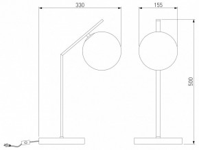 Настольная лампа декоративная Eurosvet Shape 01213/1 хром в Екатеринбурге - mebel24.online | фото 3