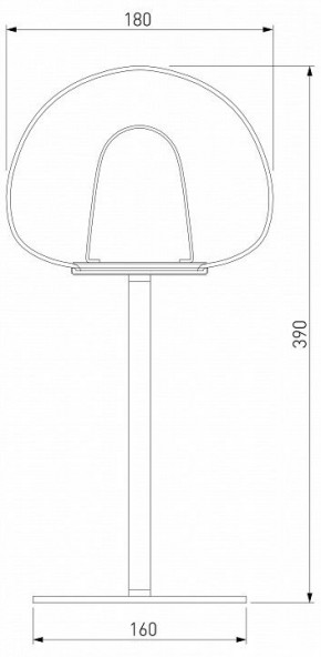 Настольная лампа декоративная Eurosvet Twice 90326/1 черный в Екатеринбурге - mebel24.online | фото 2