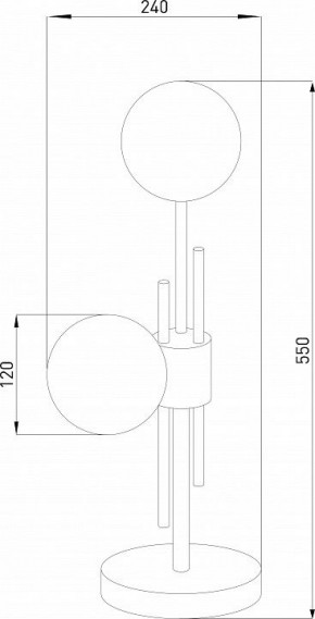 Настольная лампа декоративная Eurosvet Volver 01383/2 латунь в Екатеринбурге - mebel24.online | фото 4