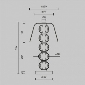 Настольная лампа декоративная Maytoni Amulet MOD555TL-L8G3K в Екатеринбурге - mebel24.online | фото 4