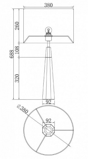 Настольная лампа декоративная Maytoni Bianco Z030TL-01BS2 в Екатеринбурге - mebel24.online | фото 3