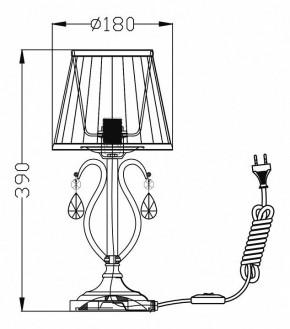 Настольная лампа декоративная Maytoni Brionia ARM172-01-G в Екатеринбурге - mebel24.online | фото 2