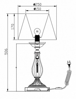 Настольная лампа декоративная Maytoni Demitas RC024-TL-01-R в Екатеринбурге - mebel24.online | фото 3