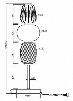 Настольная лампа декоративная Maytoni Pattern MOD267TL-L28CH3K в Екатеринбурге - mebel24.online | фото 4