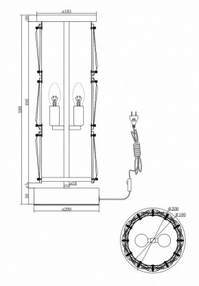 Настольная лампа декоративная Maytoni Puntes MOD043TL-02CH в Екатеринбурге - mebel24.online | фото 4