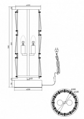 Настольная лампа декоративная Maytoni Puntes MOD043TL-02G в Екатеринбурге - mebel24.online | фото 3