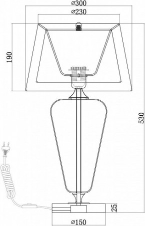 Настольная лампа декоративная Maytoni Verre Z005TL-01CH в Екатеринбурге - mebel24.online | фото 4