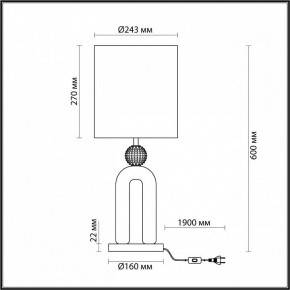 Настольная лампа декоративная Odeon Light Bagel 5410/1T в Екатеринбурге - mebel24.online | фото 4