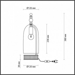 Настольная лампа декоративная Odeon Light Bell 4892/1T в Екатеринбурге - mebel24.online | фото 6