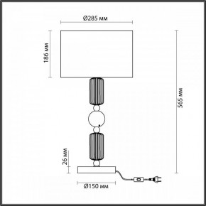 Настольная лампа декоративная Odeon Light Candy 4861/1T в Екатеринбурге - mebel24.online | фото 4