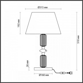 Настольная лампа декоративная Odeon Light Candy 4861/1TA в Екатеринбурге - mebel24.online | фото 4