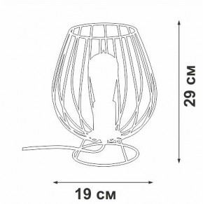 Настольная лампа декоративная Vitaluce V4296 V4296-0/1L в Екатеринбурге - mebel24.online | фото 3