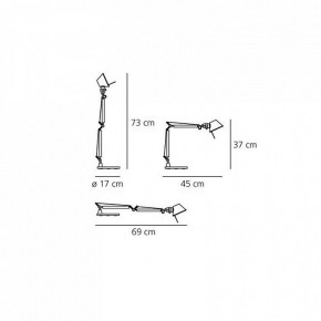 Настольная лампа офисная Artemide  A011800 в Екатеринбурге - mebel24.online | фото