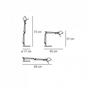 Настольная лампа офисная Artemide  A011830 в Екатеринбурге - mebel24.online | фото 6