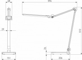 Настольная лампа офисная Elektrostandard Great a065290 в Екатеринбурге - mebel24.online | фото 4