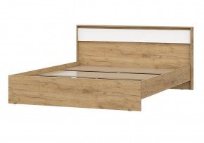 НЕКСТ 1 Кровать двойная (1.6х2.0) Дуб Золотой/Белый в Екатеринбурге - mebel24.online | фото