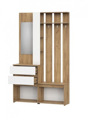 НЕКСТ 1 Вешалка с зеркалом + Шкаф 2-х ств. с ящиками в Екатеринбурге - mebel24.online | фото 5