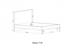 НИЛЬС - 7.16 Кровать с ортопедом 1600 в Екатеринбурге - mebel24.online | фото 2