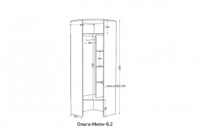 ОЛЬГА-МИЛК 9.2 Шкаф угловой с зеркалом в Екатеринбурге - mebel24.online | фото 2