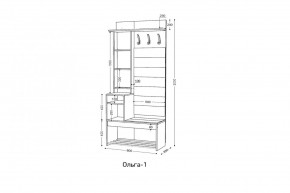 ОЛЬГА Прихожая (модульная) в Екатеринбурге - mebel24.online | фото 3