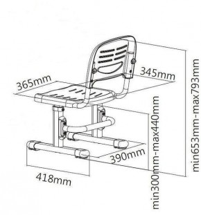 Парта-трансофрмер Amare II Pink + ящик + SST3 Pink в Екатеринбурге - mebel24.online | фото 8