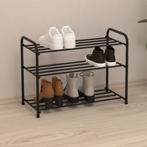 ПДОА23 Ч Подставка для обуви "Альфа 23" Черный в Екатеринбурге - mebel24.online | фото 1