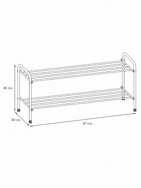 ПДОА32 М Подставка для обуви "Альфа 32" Медный антик в Екатеринбурге - mebel24.online | фото 3