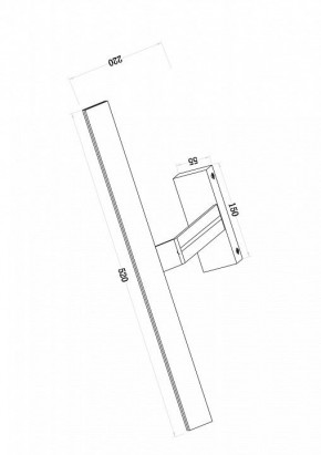 Подсветка для зеркала Maytoni Decart MIR010WL-L12W4K в Екатеринбурге - mebel24.online | фото 3